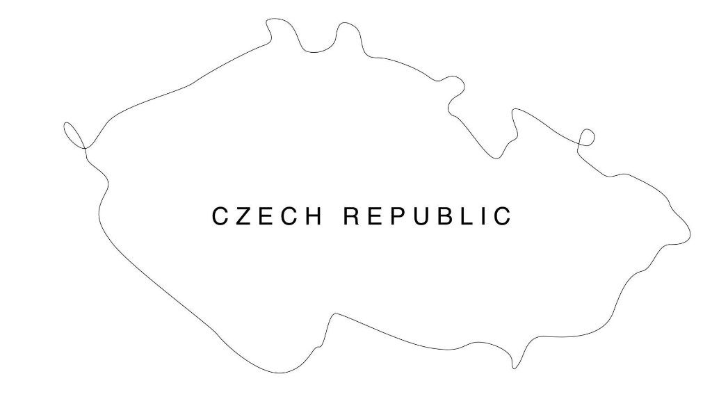 Outline map: Czechia