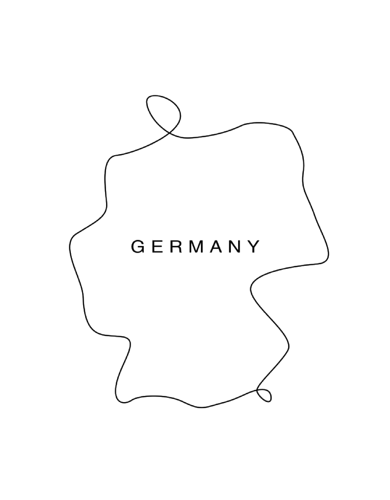 Outline map: Germany
