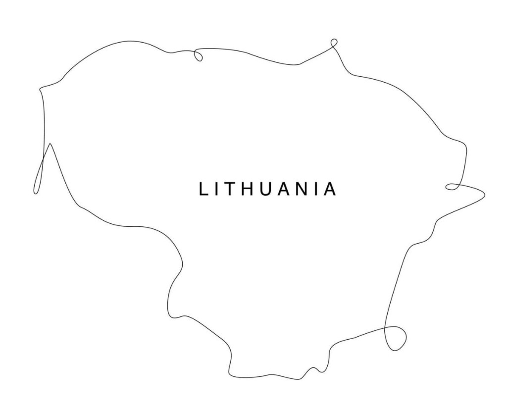 Outline map: Lithuania