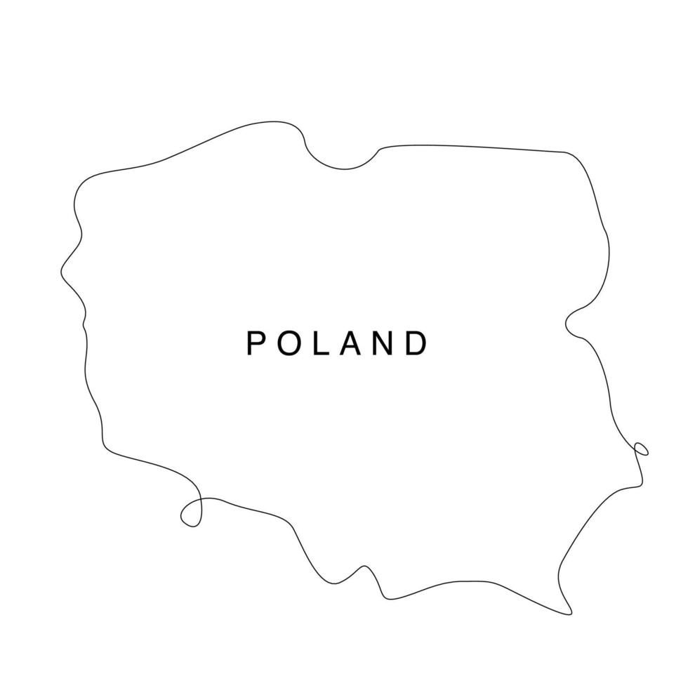 Outline map: Poland